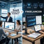 SaaS marketing agency vs freelancer